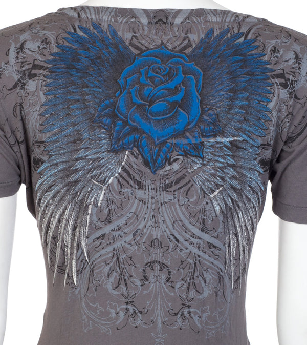 Archaic by Affliction Women's T-shirt Heartache  ^