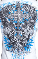 Archaic by Affliction Men's Thermal Shirt ANTIQUO POLO White