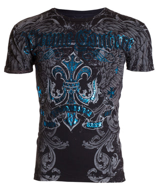 Xtreme Couture By Affliction Men's Chronos T-Shirt – White – 100% Cotton Short Sleeve