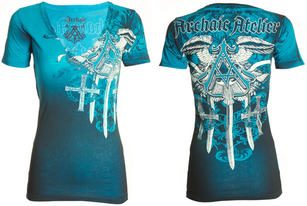 Archaic by Affliction Women's T-shirt Daventry  ^