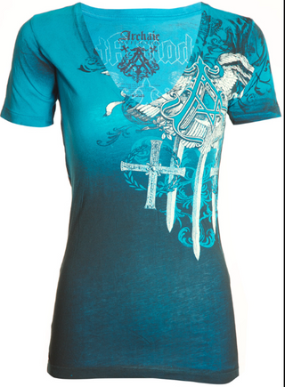 Archaic by Affliction Women's T-shirt Daventry  ^