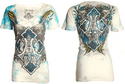 Archaic by Affliction Women's T-shirt Bird Cage  ^