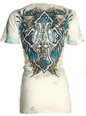 Archaic by Affliction Women's T-shirt Bird Cage  ^