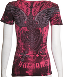 Archaic by Affliction Women's T-shirt Charmed Cross  ^