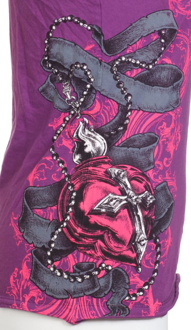 Archaic by Affliction Women's T-shirt Happy Spirit   ^