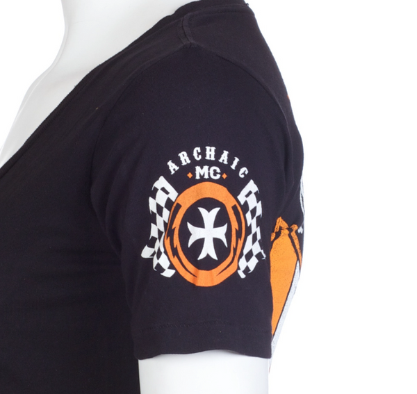 Archaic  by Affliction Women's T-shirt Hot Piston  ^