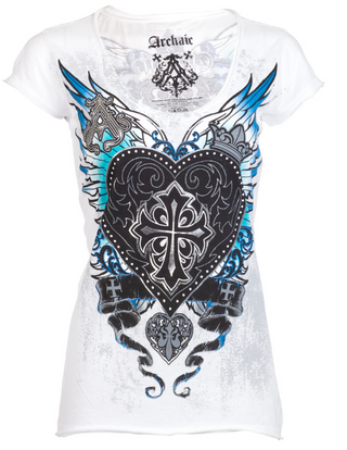 Archaic by Affliction Women's T-shirt Darling  ^