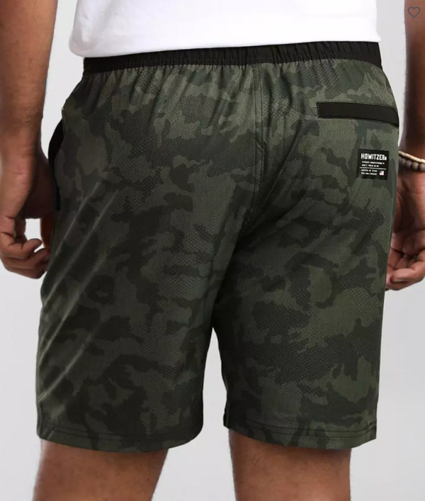 Howitzer Style Men's Board-shorts WARFARE WALK SHORT Military Grunt Camo