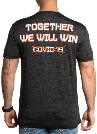 AMERICAN FIGHTER Men's T-Shirt S/S TOGETHER TEE Athletic MMA *