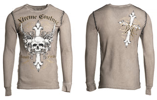 Xtreme Couture By Affliction Men's Thermal T-Shirt Annuit