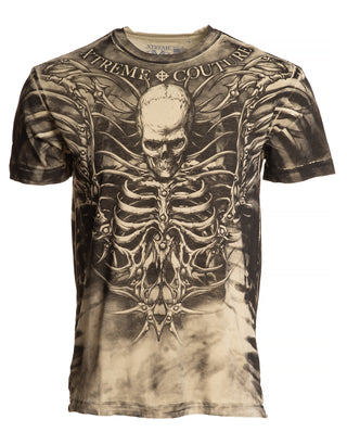 XTREME COUTURE by AFFLICTION IVORY BONES Men's T-Shirt