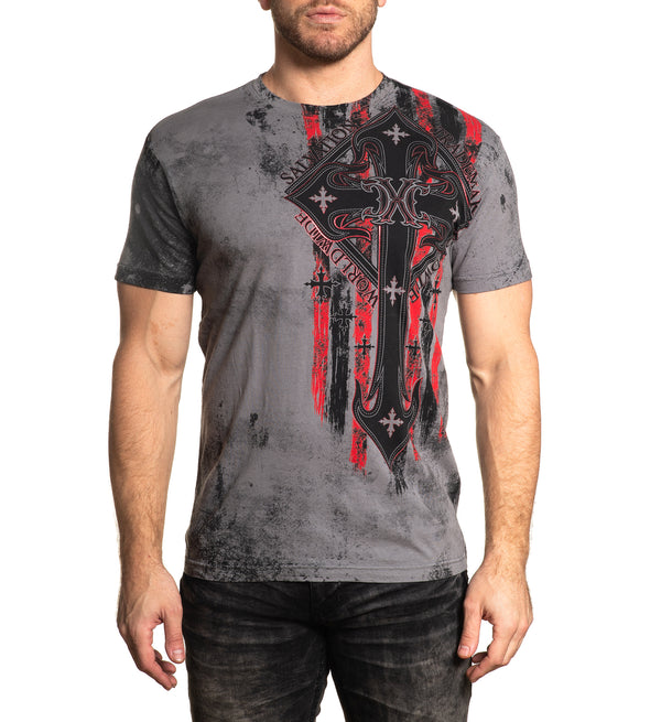 XTREME COUTURE by AFFLICTION Men's T-Shirt LIBERTY CRUSADE Biker MMA