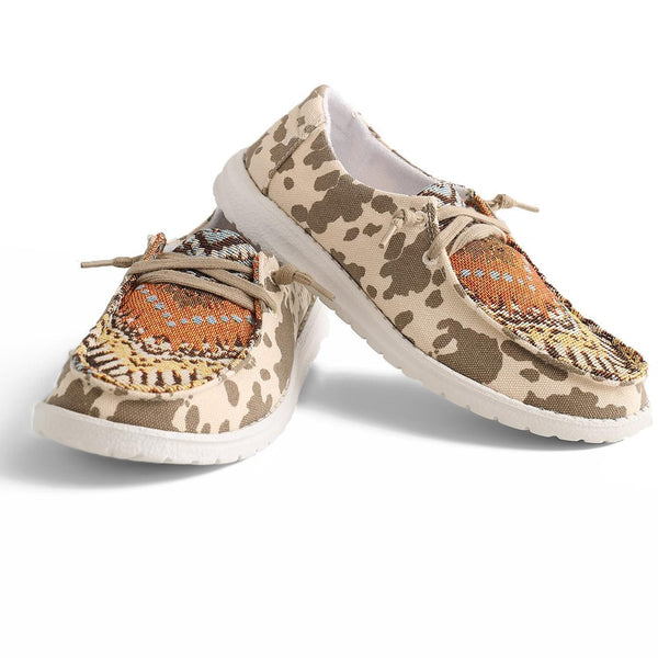 Very G Women's shoe canvas lace-up Slip On Regan Casual Shoe