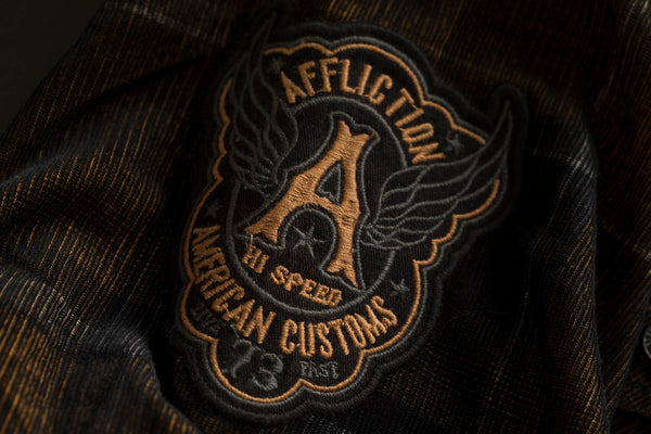 Affliction Men's Button Down Shirt Copper Mountain
