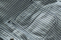 Affliction Men's Reversible Button Down Shirt Double Sided Pinstripes