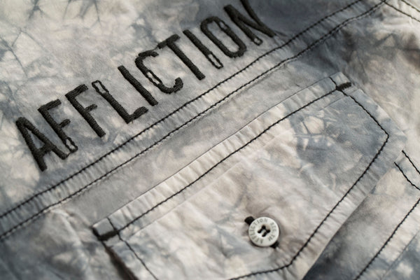 Affliction Men's Button Down Shirt Fly Wheel