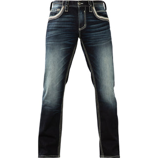 Affliction Men's Denim Jeans ACE FLEUR SARGE Blue