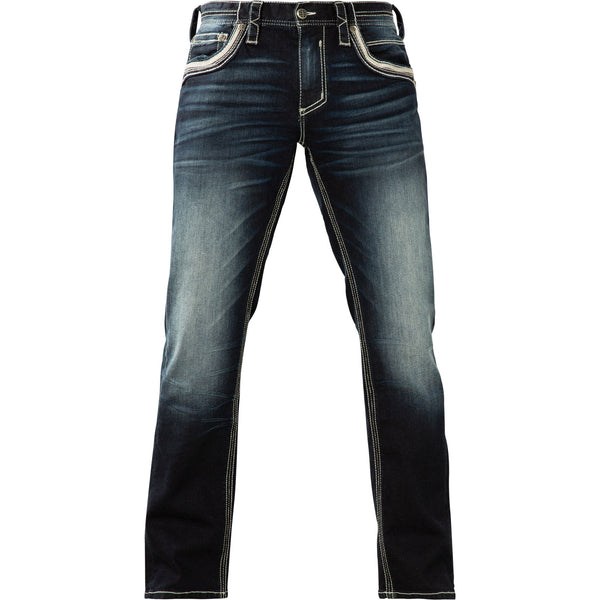 Affliction Men's Denim Jeans ACE FLEUR SARGE Blue