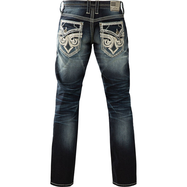 Affliction Men's Denim Jeans ACE FLEUR SARGE Blue