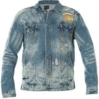 AFFLICTION Men's Denim JACKET CAM Blue