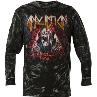 AFFLICTION DYSMORPHIA Men's L/S T-SHIRT Black Biker