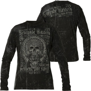 Affliction Men's T-shirt Long Sleeve RENEGADE RAIDERS Biker