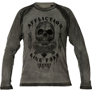 AFFLICTION GARAGE DUSK L/S Thermal Silver