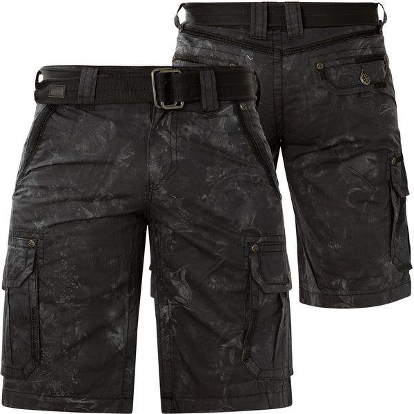 Affliction Men's Cargo Short AGONY Mens Outwear Black Biker