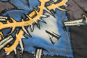 AFFLICTION SOULS OF FAITH Men's S/S T-Shirt Black Lava Wash