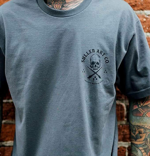 Sullen Men's T-shirt GATE KEEPER Tattoos Urban Design Skull Premium Quality