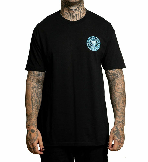 Sullen Men's T-shirt VOLTAGE Electric Neon Skull Tattoos Urban Skull Premium Quality