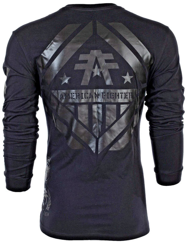 American Fighter Men's Long Sleeve Shirt AVERETT Black