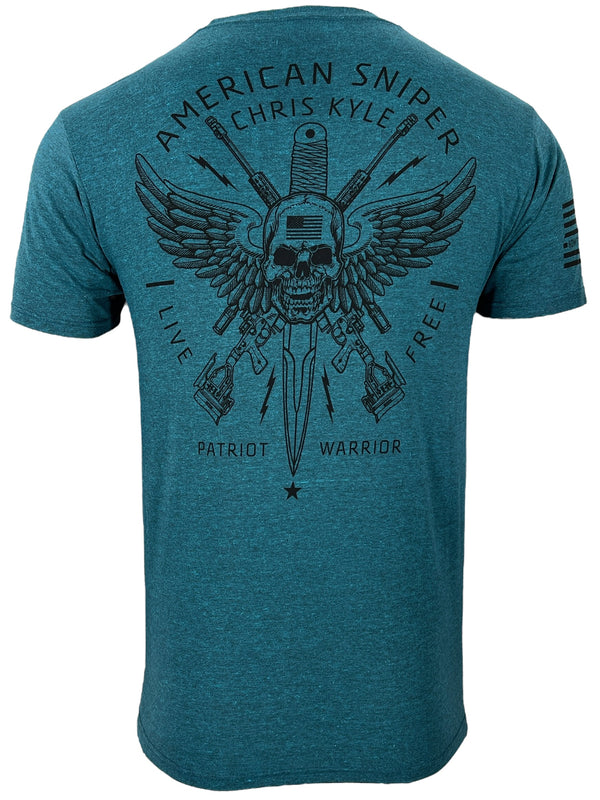 Howitzer Style Men's T-Shirt CHRIS KYLE CIRCLE SHILED Military Grunt MFG