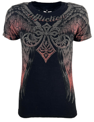 Affliction Women's T-Shirt Claressa  ^