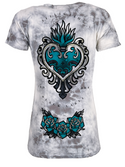 Affliction Women's T-Shirt Sacred Ember   ^