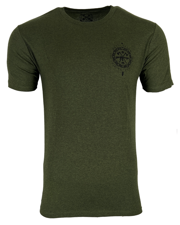 Howitzer Style Men's T-Shirt BATTLEBORN Military Grunt MFG