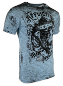 Affliction Men's T-shirt GRIM INTENT Skull Wings