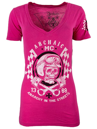 Archaic by Affliction Women's T-shirt Hot Piston