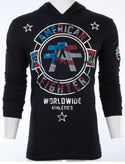 American Fighter Men's Long Sleeve Silver Lake Patriot Shirt Black S-3XL +++