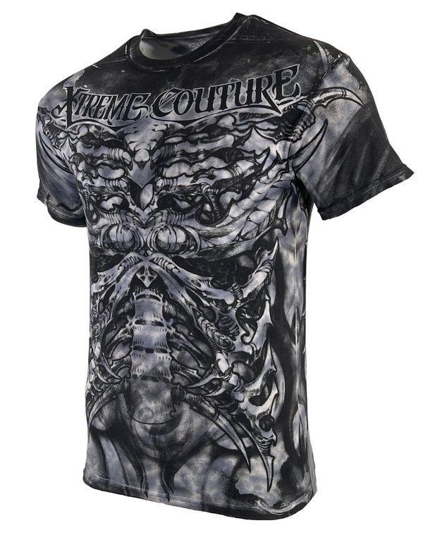 Xtreme Couture By Affliction Men's T-Shirt BIOMECHANICAL Grey