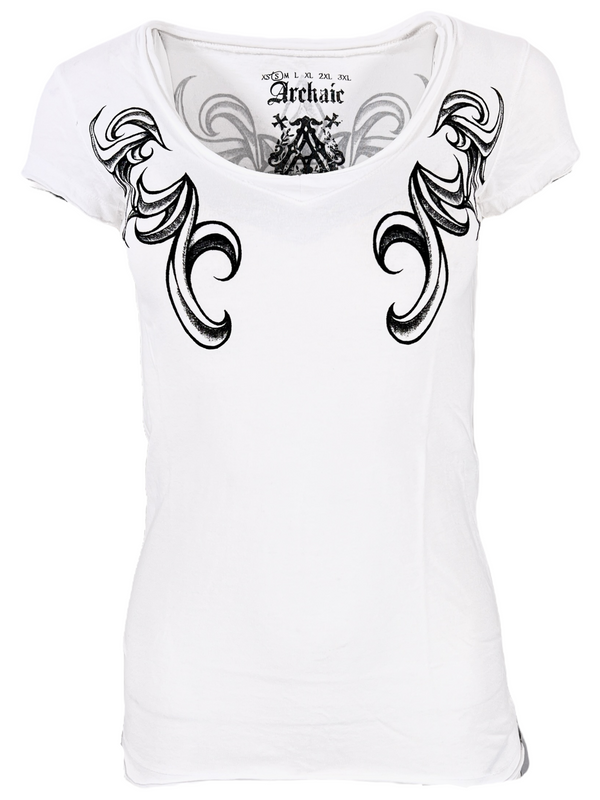 Archaic by Affliction Women's T-shirt Killer Widow ^