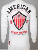 American Fighter Men's Long Sleeve Shirt EXCELSIOR White S-3XL */
