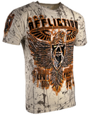 Affliction Men's T-Shirt Rhetoric Rust Sand