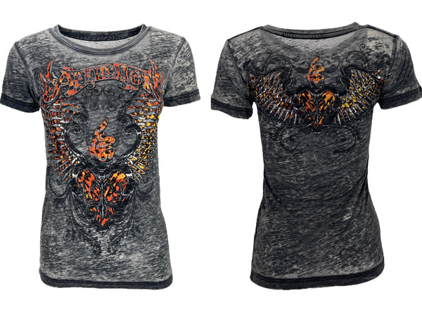 Affliction Women's T-Shirt Lita Creek  ^