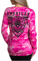AMERICAN FIGHTER Women's Long Sleeve Shirt BRIMLEY Pink