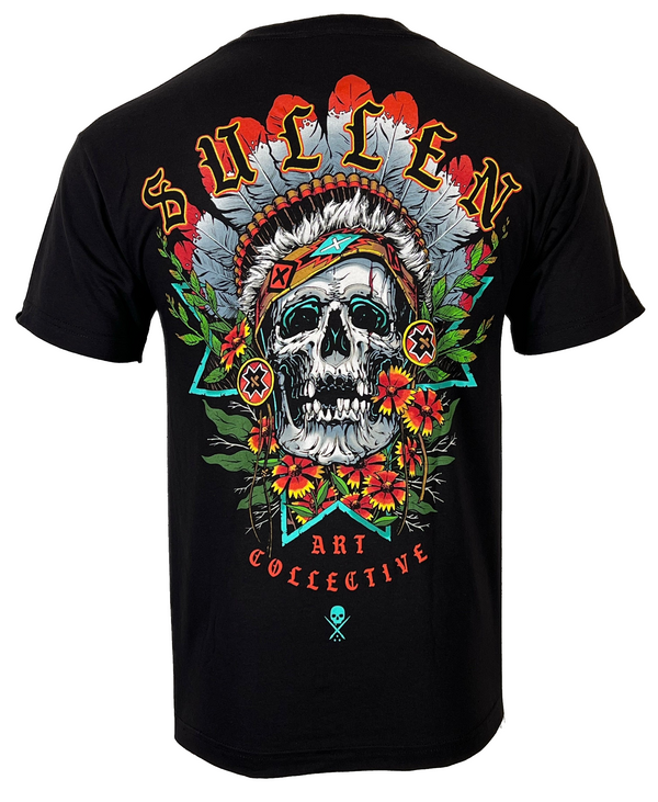 Sullen Men's T-shirt SPIRIT WIND Tattoos Urban Design Skull Premium Quality