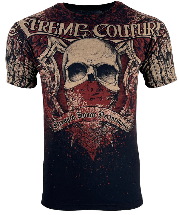Xtreme Couture by Affliction Men's T-Shirt ORTHODOX Skull Biker