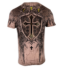 Xtreme Couture By Affliction Men's T-Shirt INHUMAN SKULLS Sand