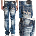 AFFLICTION ACE APEX PAGODA Men's Denim Jeans Blue