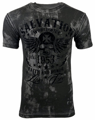 Archaic By Affliction Men's T-Shirt Black Tide (Black) +